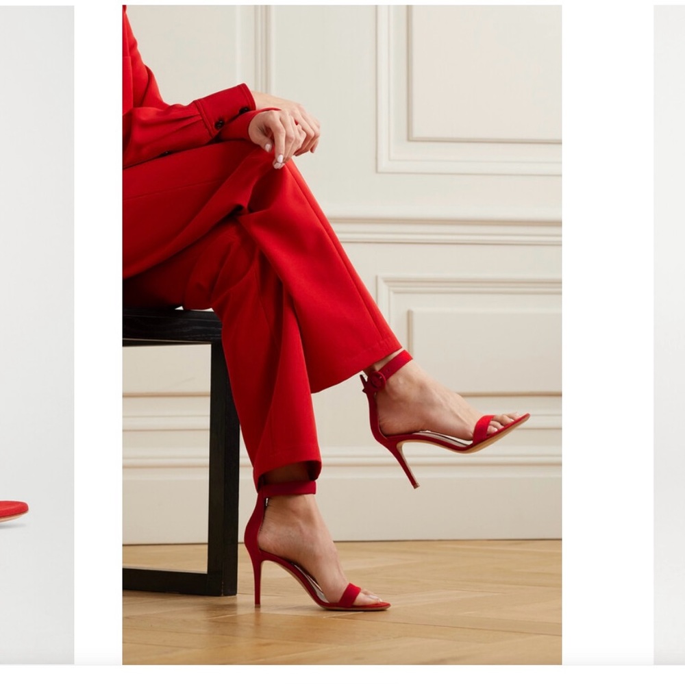Red Gianvito Rossi heels